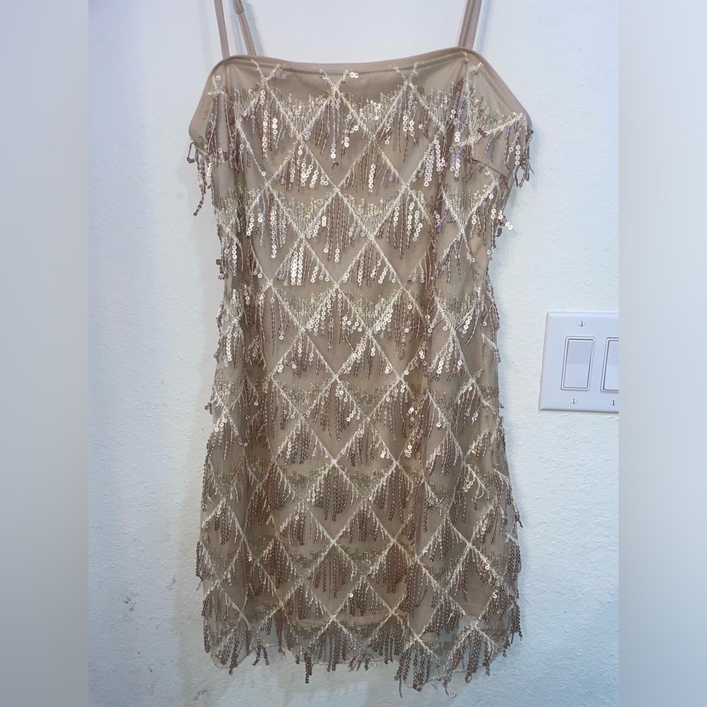 Sequin Tassel Dress (L)